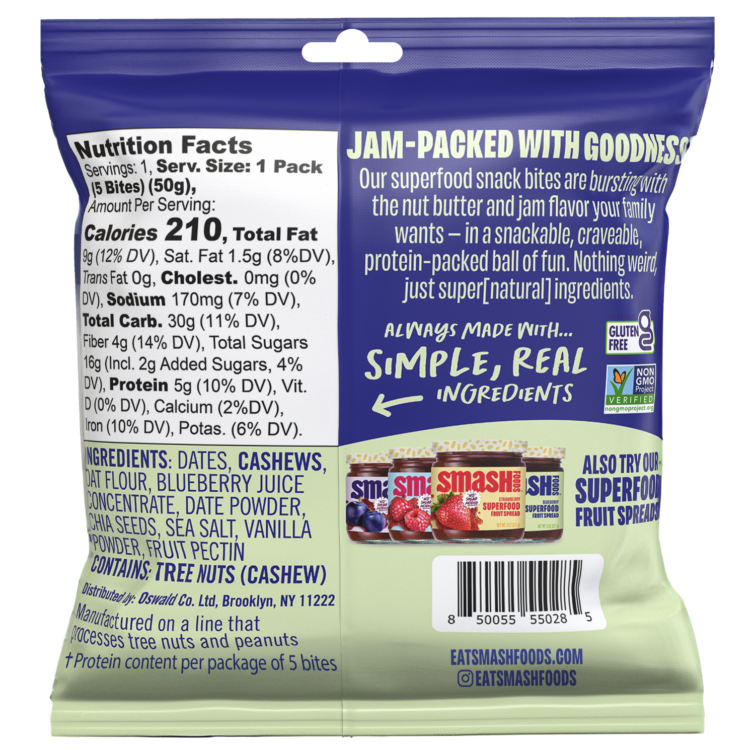 Cashew Butter Blueberry